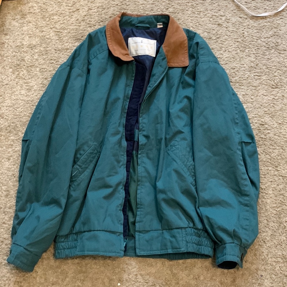 Green bomber jacket
